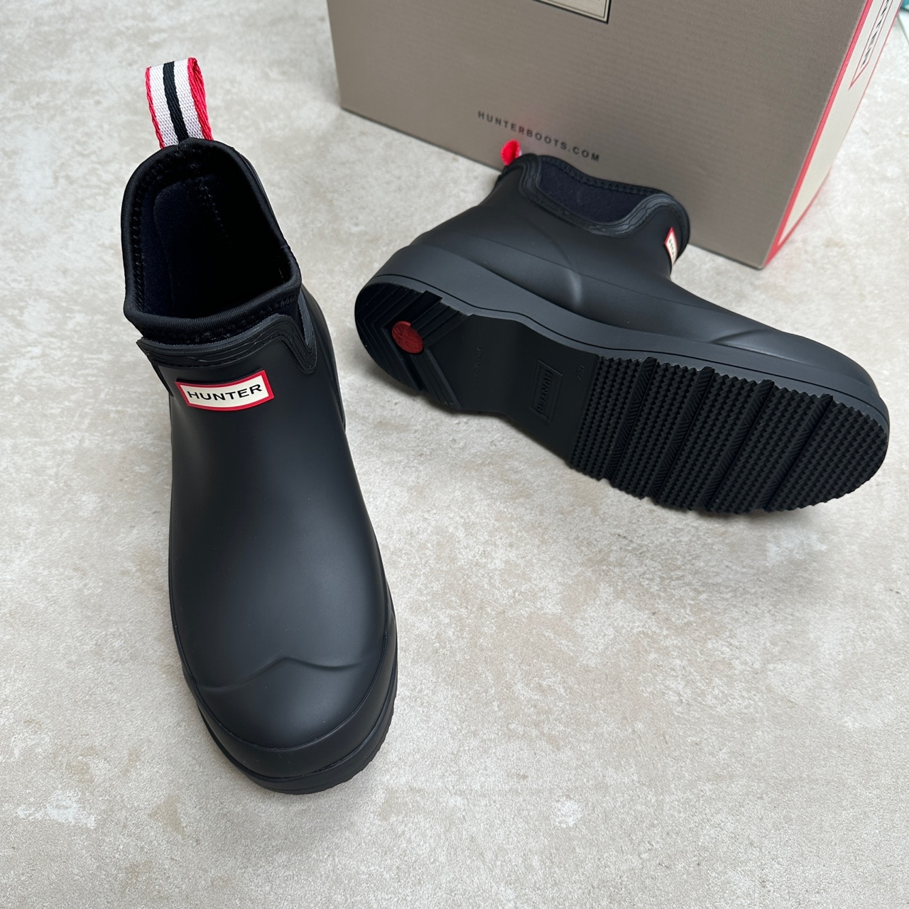 HUNTER ORIGINAL PLAY Neoprene Chelsea Boots WFS3020RMA