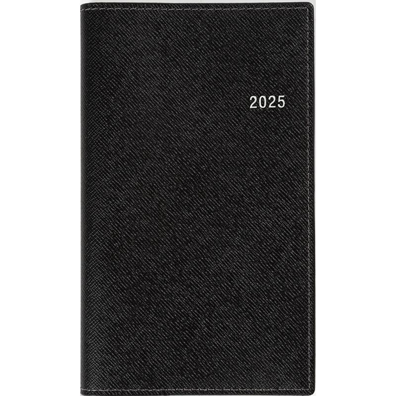 （まとめ買い）高橋書店 2025年 手帳 No.411 ニューダイアリー カジュアル 1 手帳判 週間レフト式＆月間ブロック式 ブラック [x3]