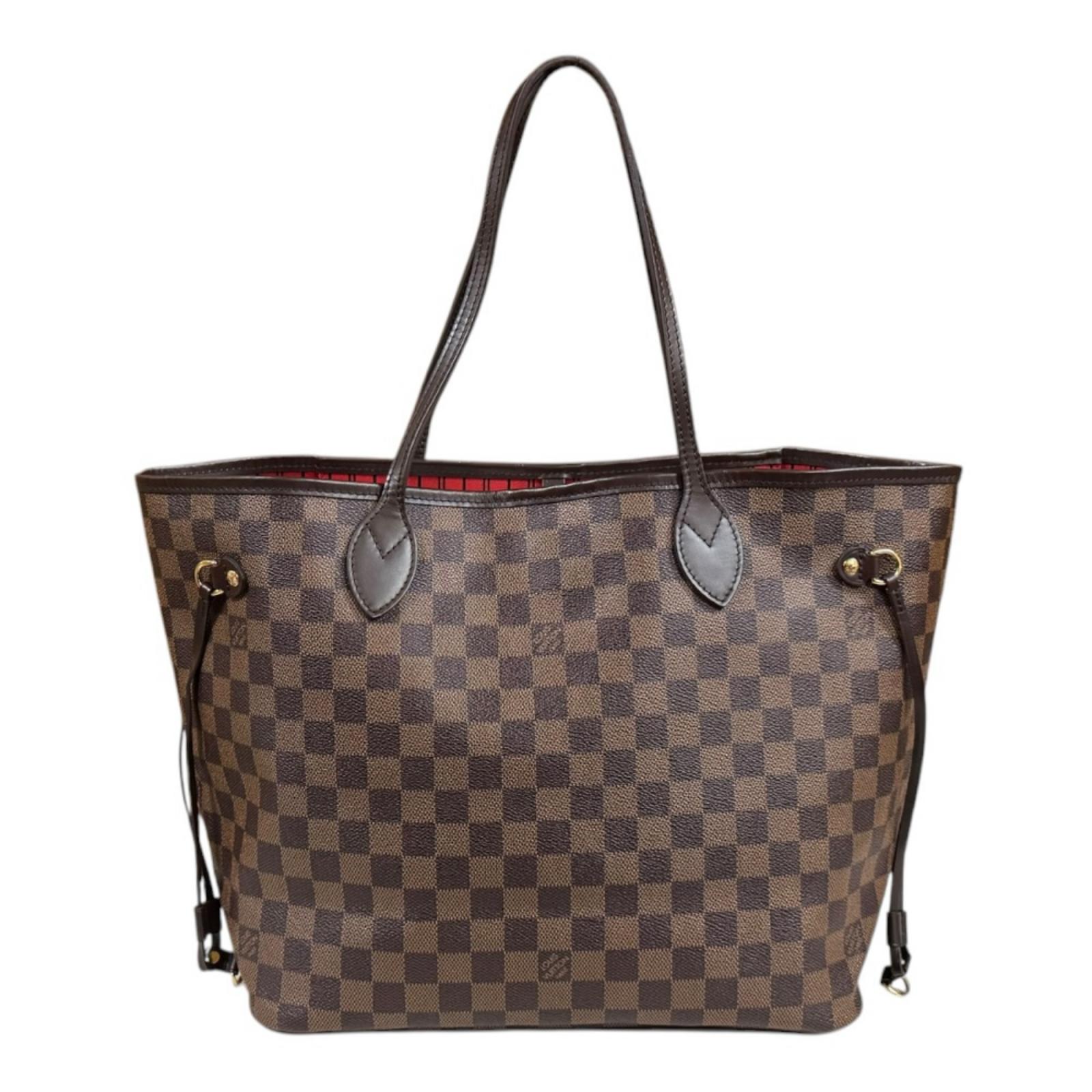 ルイヴィトン ネヴァーフルMM ダミエ トートバッグ ダミエキャンバス N41358 ブラウン LOUIS VUITTON 中古