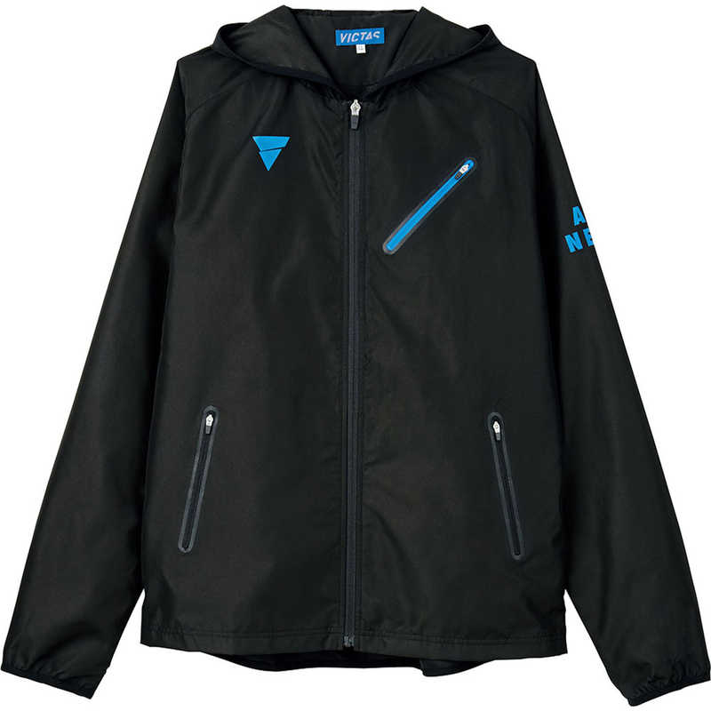 VICTAS　男女兼用 卓球 ウィンドブレーカージャケット V-BJ922(4XLサイズ/) ブラック　033165