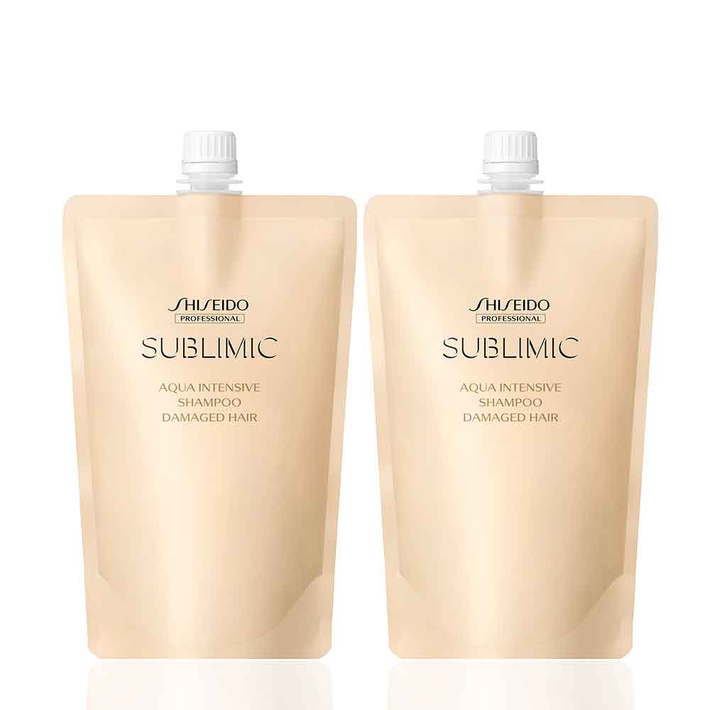 サブリミックアクアインテンシブシャンプー450ml 2個 ダメージヘア用+お試しパック