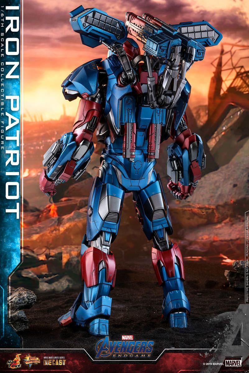 新品未開封HOTOYS ホットトイズ１／６ MMS547D34 『アベンジャーズ／エンドゲーム』フィギュア　アイアンパトリオット Iron patriot