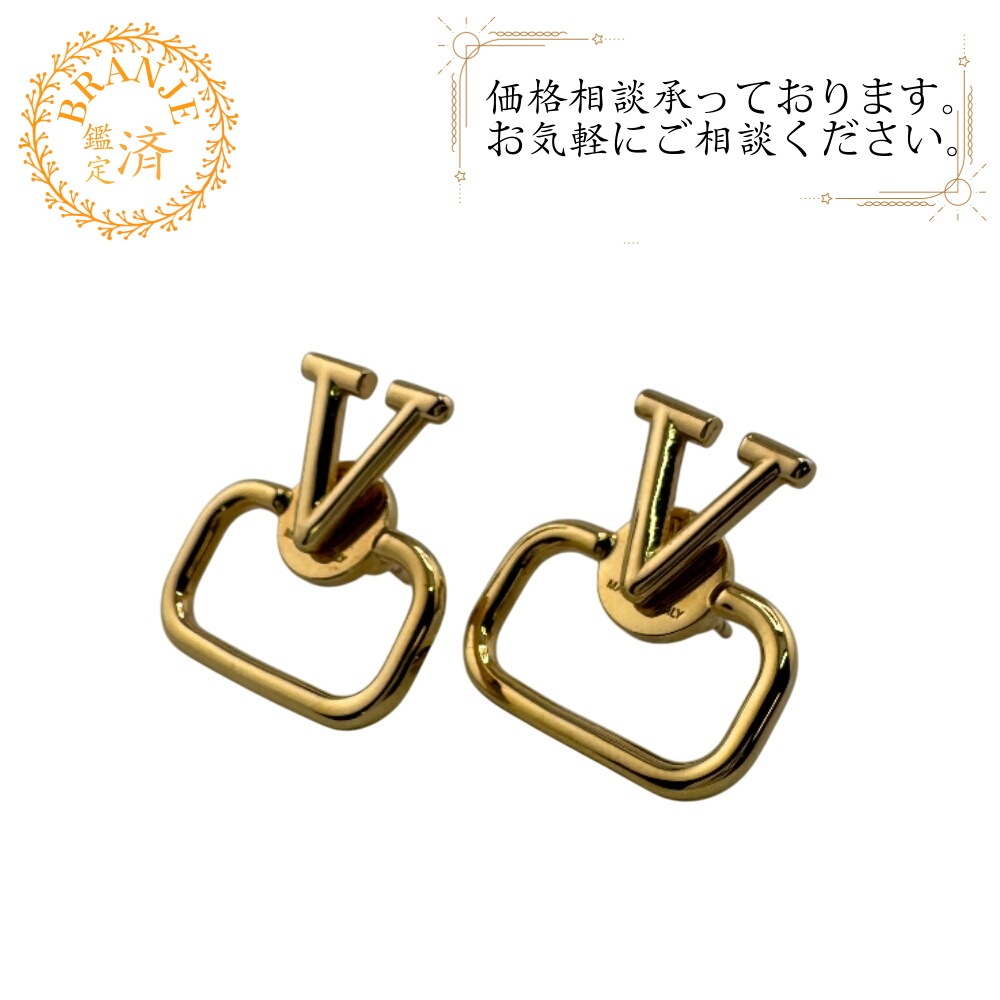 ピアス(両耳用) シグネチャー Vロゴ GP ピアス ゴールド レディース