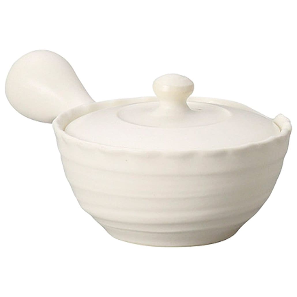 山下工芸 常滑焼 遊土里八十八夜急須白 160cc 13037470