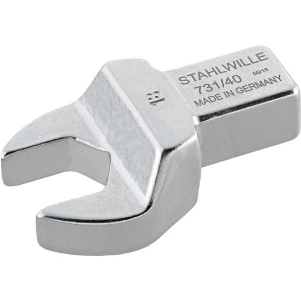 STAHLWILLE スタビレー トルクレンチ用 差替スパナヘッド 22mm ジョイントサイズ 14x18mm 731/40-22 スパナ 工具 ツール DIY