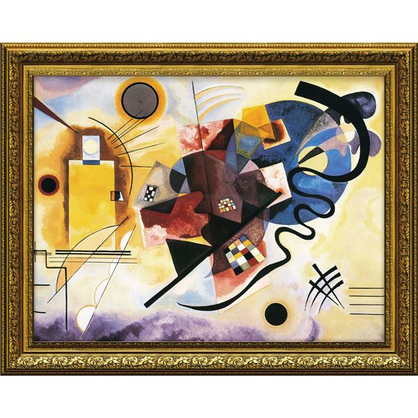 ユーパワー ミュージアムアート Gel加工 アートフレーム カンディンスキー「黄/赤/青」