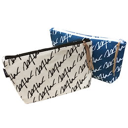 【即日発送】国内発送 新作 WTW (ダブルティー)デニム ナチュラル ポーチ WTW DENIM POUCH 定番 ロゴ入り ファッション クラッチバッグ人気 海 ビーチ 結婚式 パーティー