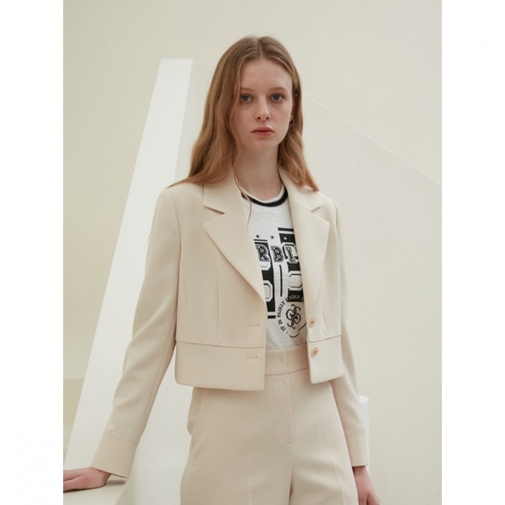 [エゴイスト] ヘムカラーテーラードクロップジャケット EN1WJ262