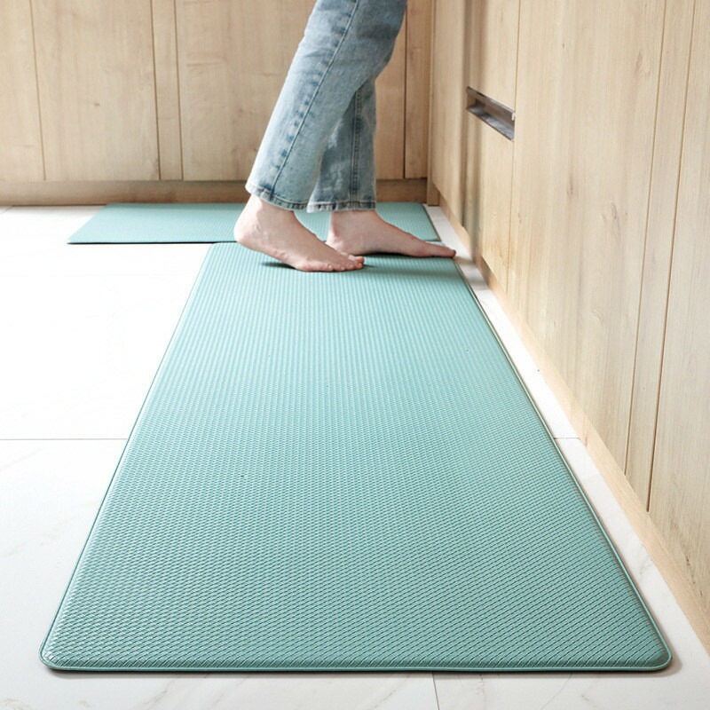 44*150cm キッチン カーペット ラグ PU皮革 反発 洗える 防水防油 滑り止め ロング キッチンマット 洗える フロアマット キッチン用品 じゅうたん 敷物 長方形 おしゃれ 北欧 ベランダ