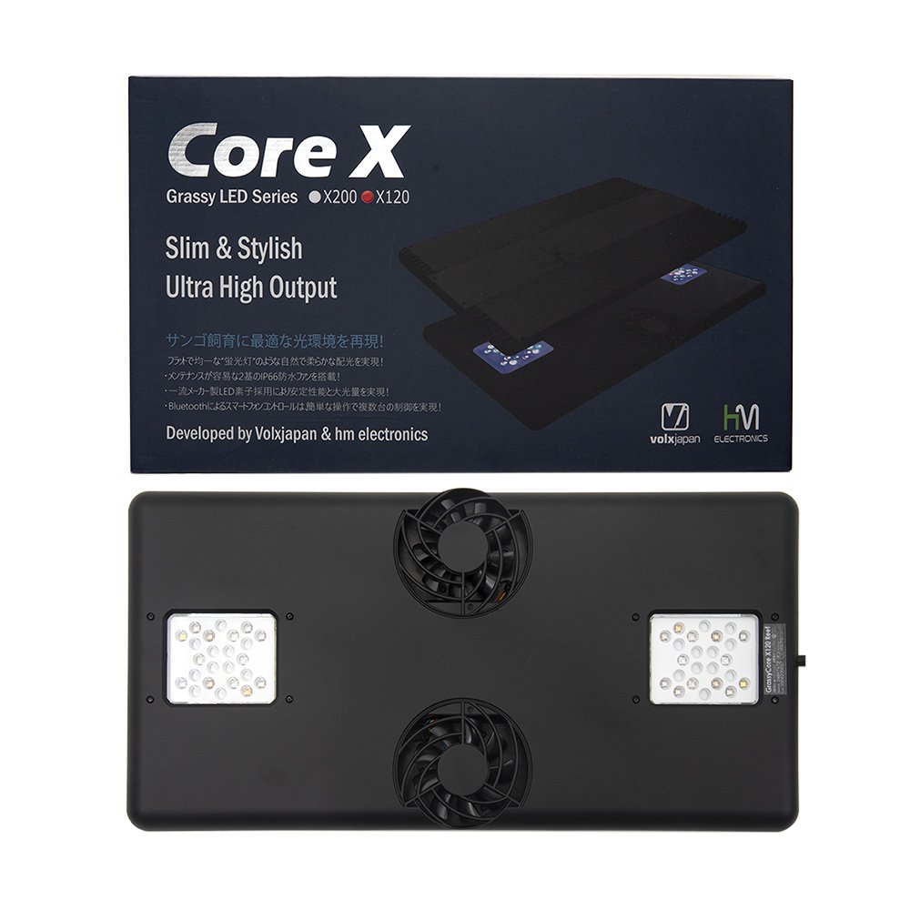 ボルクスジャパン　Ｇｒａｓｓｙ　Ｃｏｒｅ　Ｘ１２０　Ｒｅｅｆ／リーフ　ＬＥＤライト　水槽　照明　ＣＲＣ10―15―10―40―50