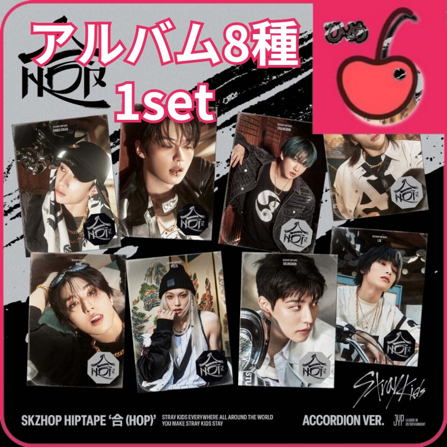 [アルバム 8set] STRAY KIDS - 合 (HOP) / Accordion Ver. HANTEOチャート反映店 5,848円