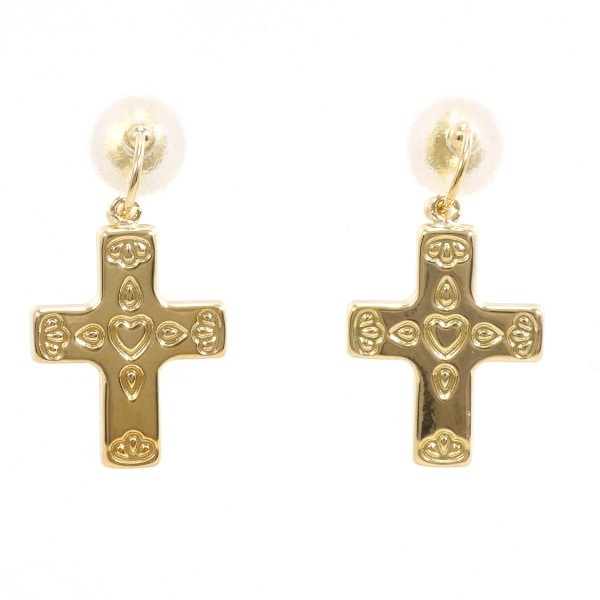 K18 YG イエローゴールド ピアス 総重量約0.7g ジュエリー 中古