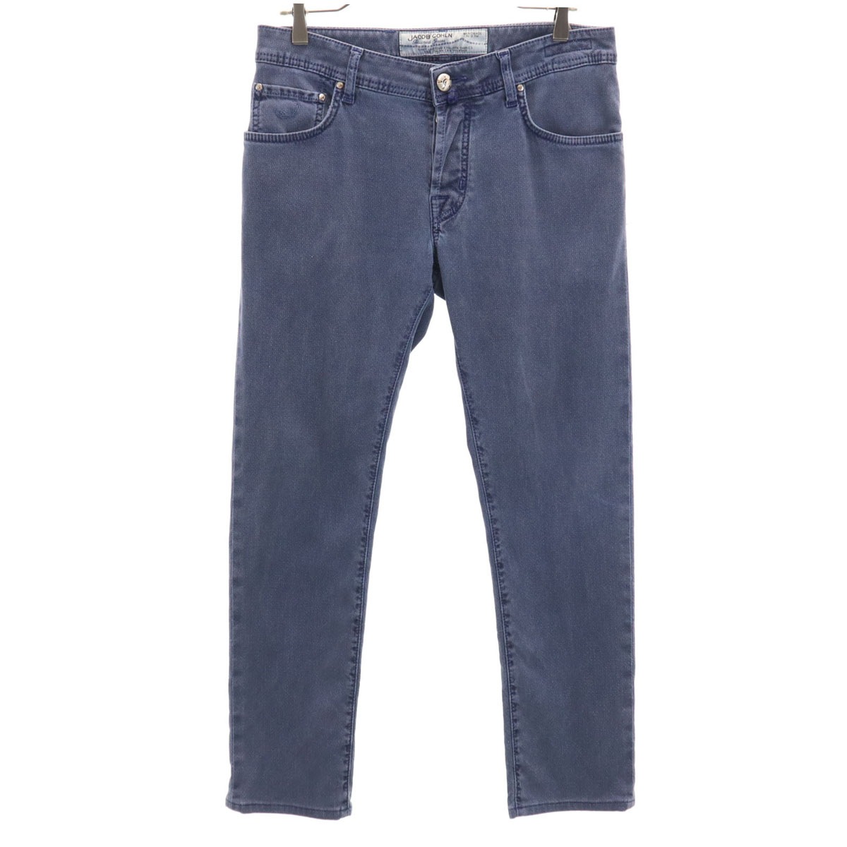 イタリア製 ロングパンツ w32 ネイビー系 メンズ 古着 6,175円