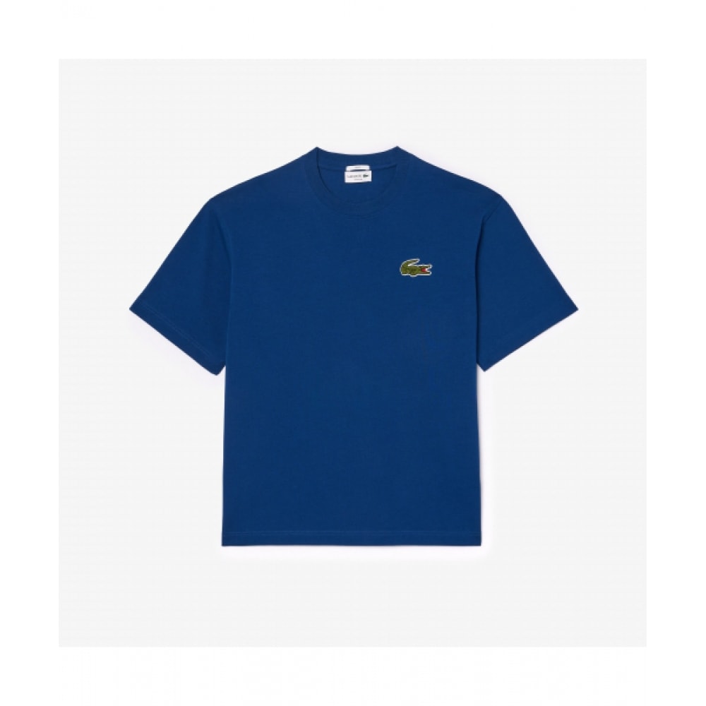 LACOSTE パブリックブークルビッグクロコ半袖Tシャツ [ダークブルー]