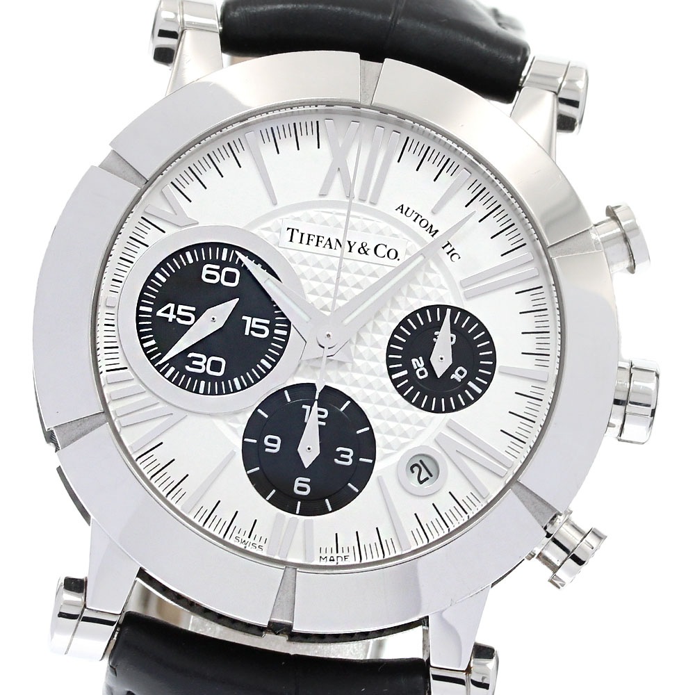 ティファニー TIFFANY&Co. Z1000.82.12A21A71A アトラス クロノグラフ デイト 自動巻き メンズ _837552【中古】