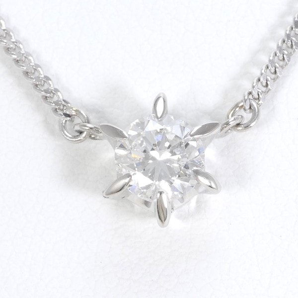 PT900 プラチナ PT850 ネックレス ダイヤ 0.583 SI2 鑑定書 ジュエリー 中古