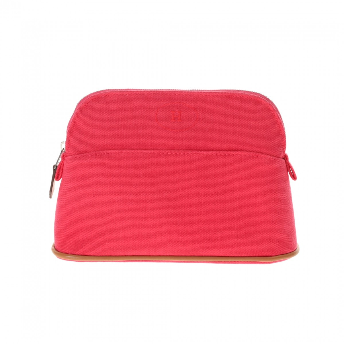 ボリードポーチ ミニ ピンク レディース キャンバス ポーチ Aランク 中古 銀蔵