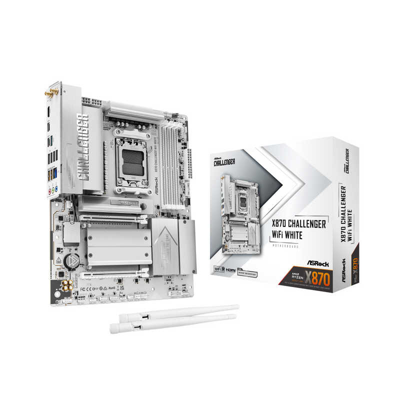 ASROCK　ASRock X870 Challenger WiFi White ［ATX］　X870CHALLENGERWIFIWH