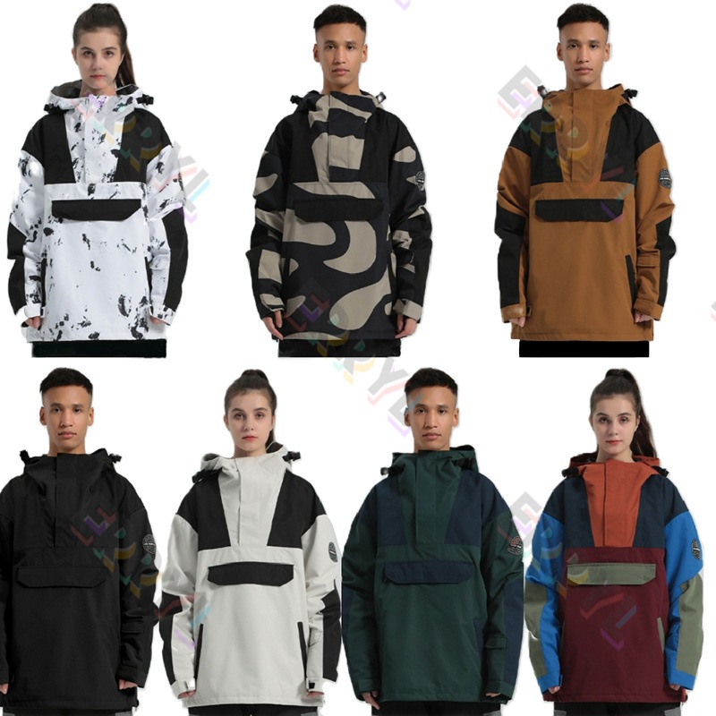 [3日内急速出荷] 韓国 スノーボードウェア スノボウェア スキーウェア パーカー ジャケット スノーボード ウェア 防風防水防雪防寒保温通気 耐摩擦 男女兼用