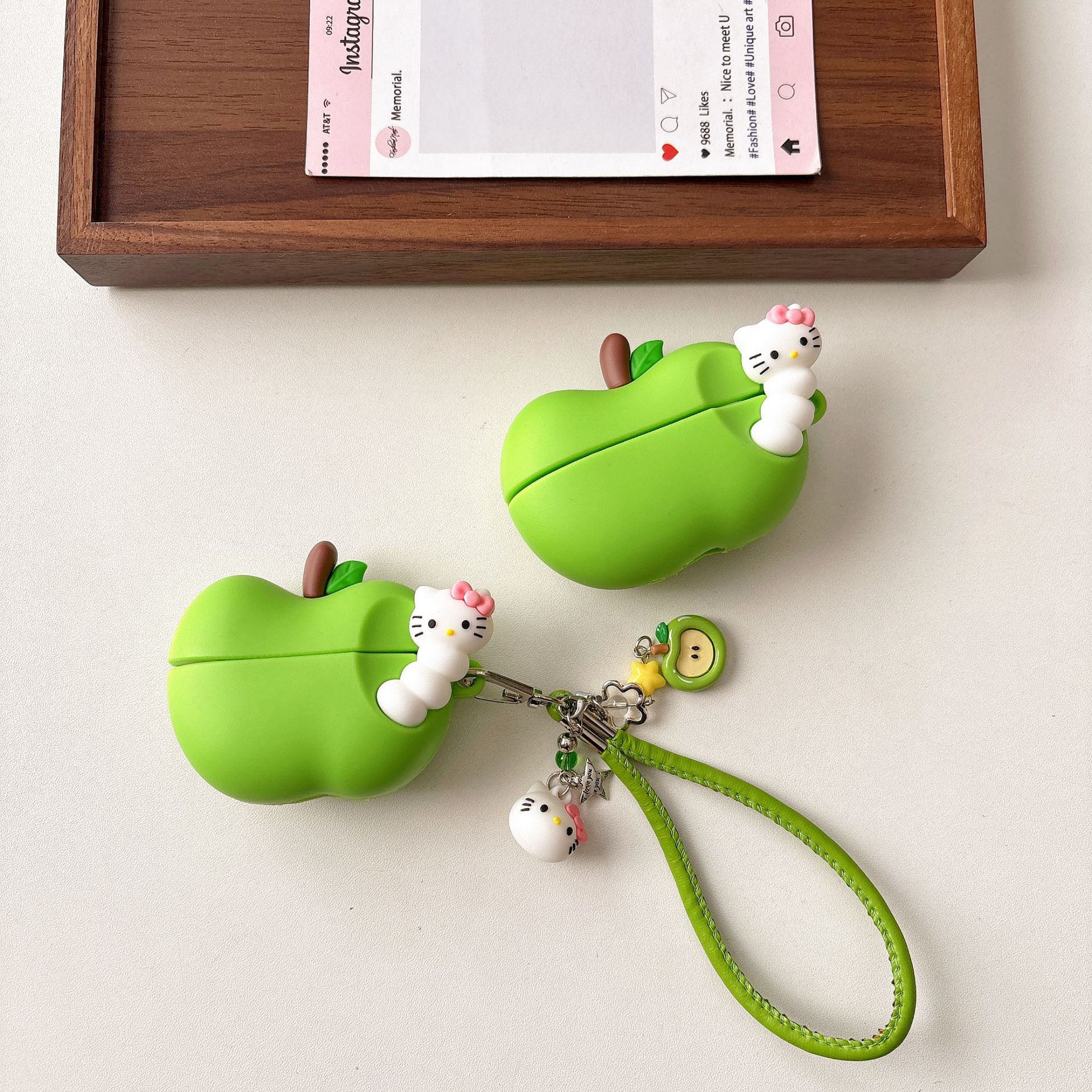 【20点セット】【送料無料】青リンゴ虫KT対応airpods proアップルワイヤレスBluetoothヘッドセット1234世代保護ケース