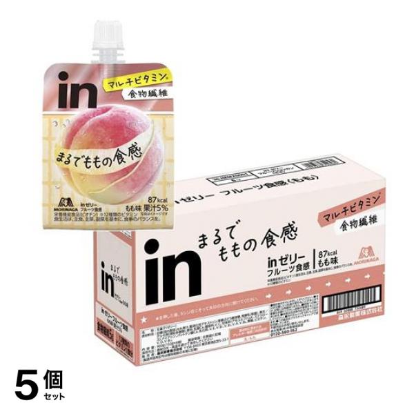 inゼリー フルーツ食感 もも味 900g (150g×6個入) 5個セット