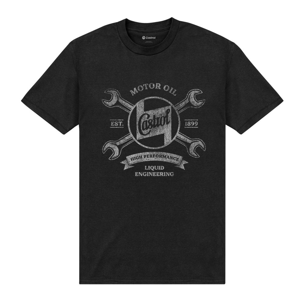 (英国より直送) カストロールユニセックスアダルト Est 1899 Tシャツ