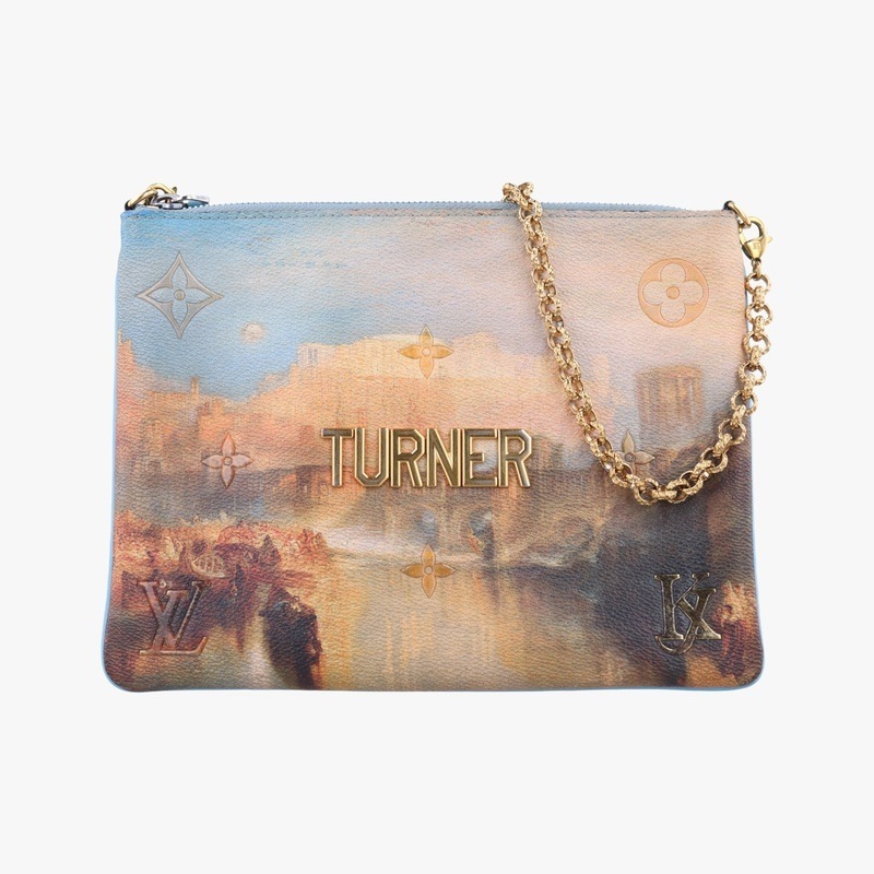 マスターズコレクション ターナー ポシェット プラマルチカラーコーティングキャンバス×レザーM64618MI4127中古