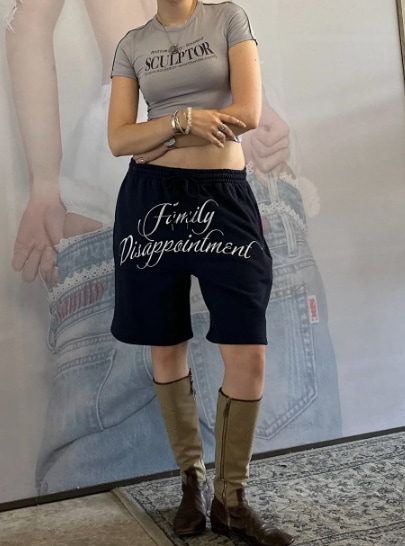 [韓国の人気商品] Bad Seed Sweat Half-pants