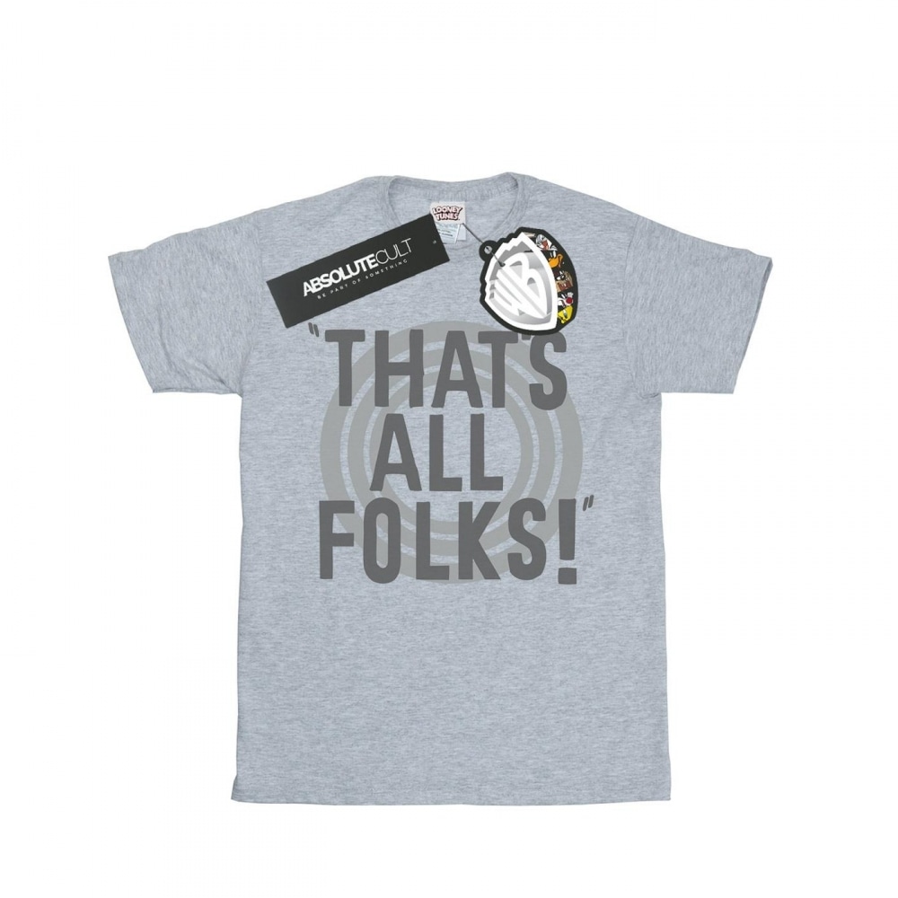 (英国より直送) ルーニーテューンズメンズザッツオールフォークステキストTシャツ