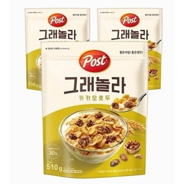 ポスト グラノーラ カカオ クルミ 510g 3個