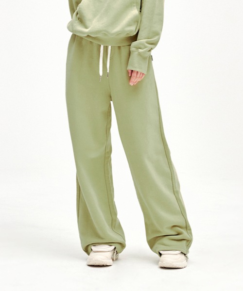 YOUHEE YOUHEE SYMBOL JERSEY TROUSER GREEN YHPTEC001GRロングパンツ