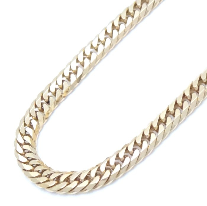 喜平ネックレス K18YG イエローゴールド 6面 ダブル 50cm 10.3g/75814【中古】