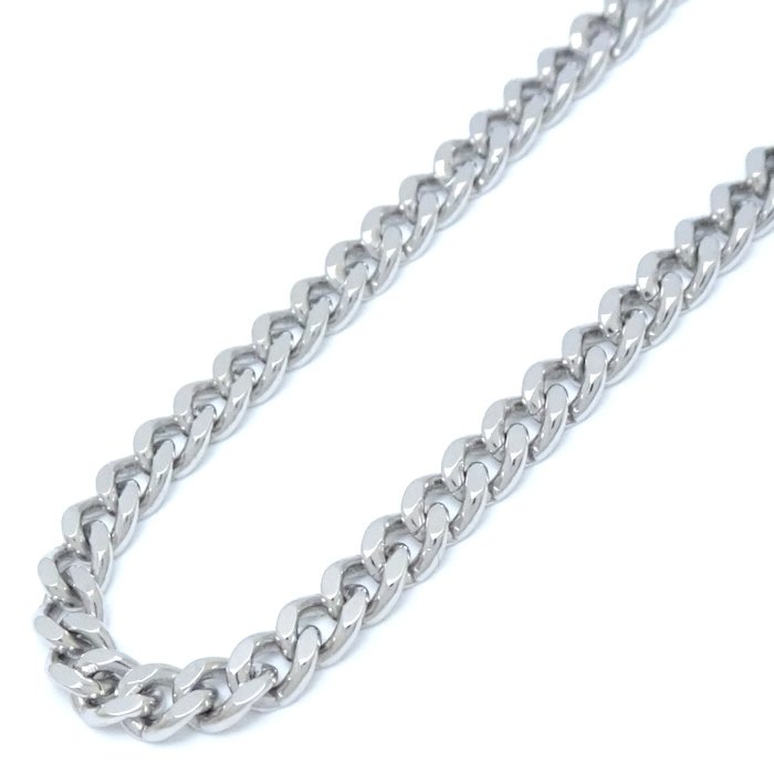 喜平ネックレス Pt850プラチナ 2面 シングル 50cm 30.2g/75337【中古】