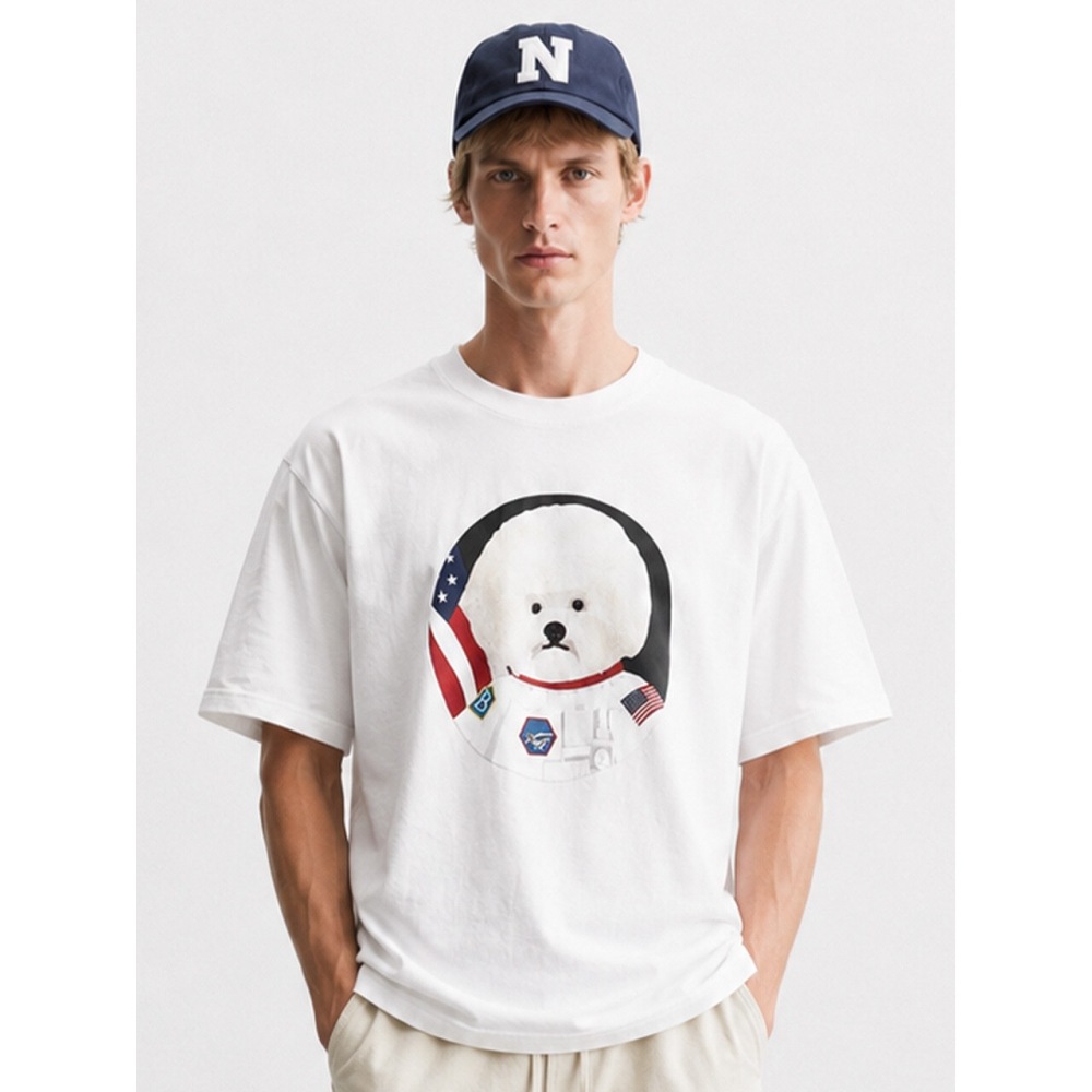 beyondcloset ILP ニューアポロ 13 パッチショートスリーブ T シャツホワイト