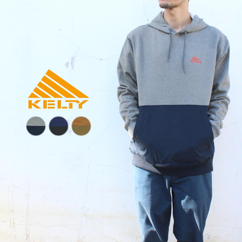 正規品 ウェア コンビネーション ポケット フーディ KE22213060 グレーカーキヘザー/カーキ ネイビー/ブラック コヨーテ/カーキ