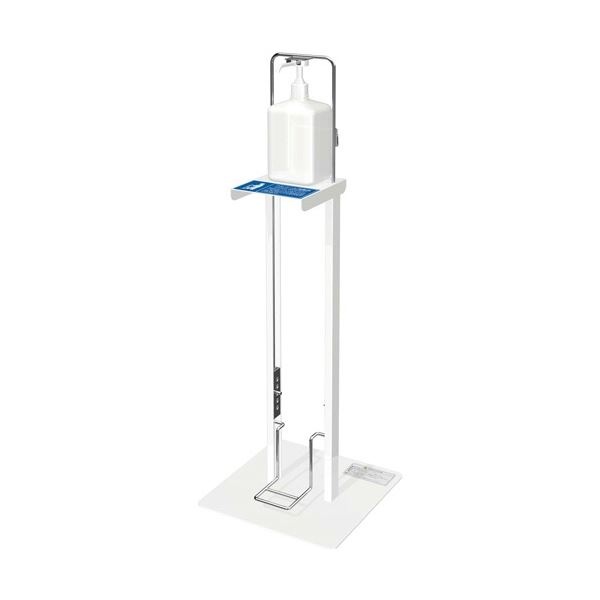 静和産業 足踏み式アルコール消毒スタンド 空ボトル付 S3870-39 1台