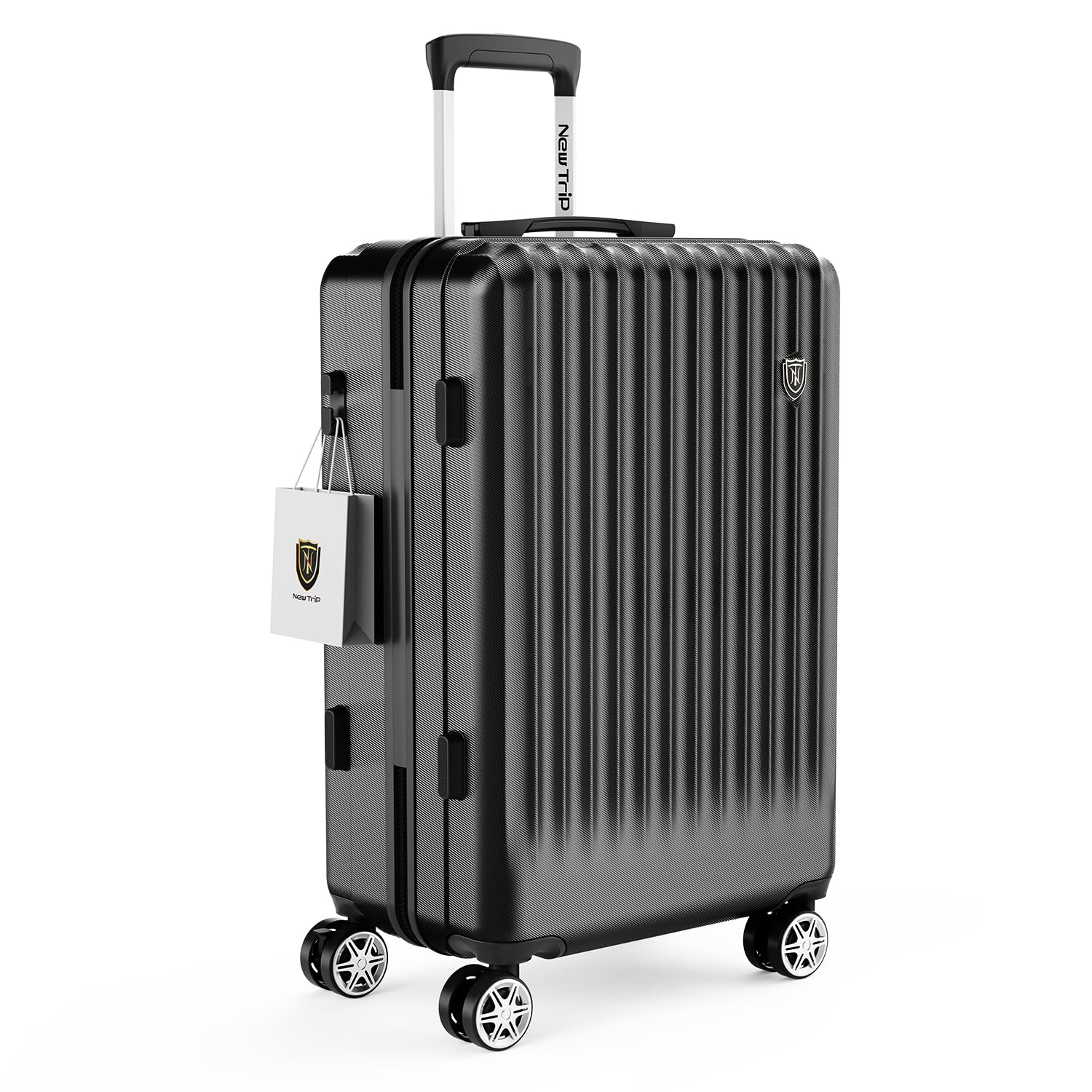 New Trip スーツケース キャリーケース 大型 キャリーバッグ 拡張機能付き 超軽量 耐衝撃 静音 360度回転 ダブルキャスター T New Trip] スーツケース 大型 キャリーケース アルミフレームタイプ