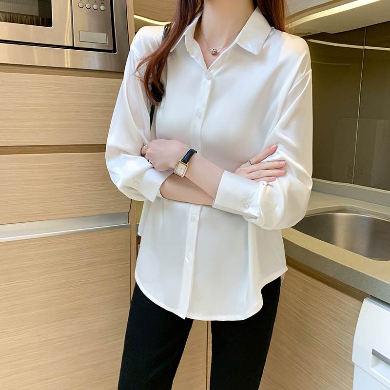 シャツ ブラウス 襟付き 長袖 ボタン シンプル かわいい 大人可愛い きれいめ シンプル カジュアル 大人 上品 おしゃれ お洒落 かっこいい レトロ アジアン エスニック エキゾチック 大人可愛い