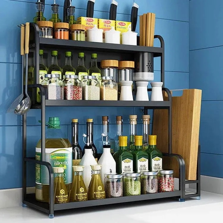 【送料無料】品質いいな キッチン 収納 調味料ラック 調味料入れ スパイスラック キッチンスタンド タワー キッチンラック 調理台 収納棚 キッチンカウンターラック 5,439円