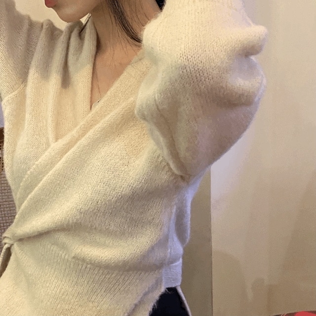 [おすすめ] 綿菓子 アルパカ カーディガン ニット - nt