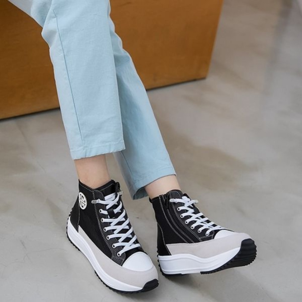 [ニナスパリ] ハイトップメッシュスニーカー