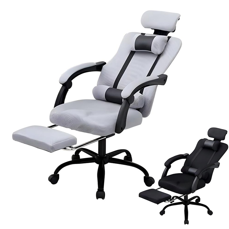 オフィスチェア リクライニング ワークチェア デスクチェア 椅子 PCチェア 事務椅子 通気性 学習椅子 人間工学 組立簡単