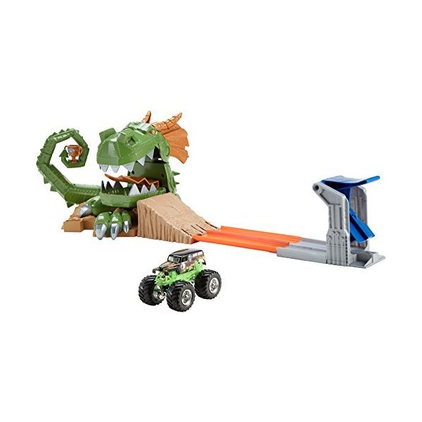 Hot Wheels Monster Jam Dragon Arena Attack Playset 並行輸入品