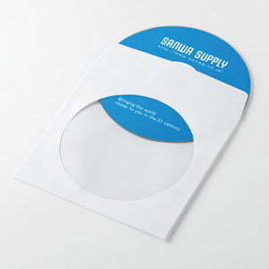 他サイト： サンワサプライ DVD・CDペーパースリーブケース（100枚入り・ホワイト） FCDPS100WNの商品画像