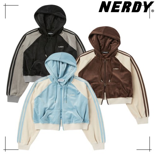 NERDY公式正規品 クロップ パーカー Womens Beloa Hoodie Track Top