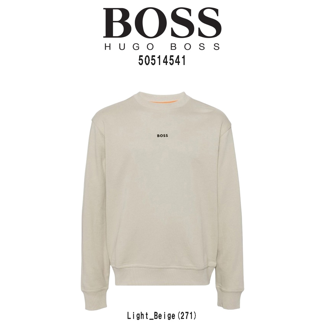 HUGO BOSS スウェットシャツ トレーナー プルオーバー コットン 長袖 ロゴ ワンポイント リラックス シンプル メンズ 50514541 12,432円