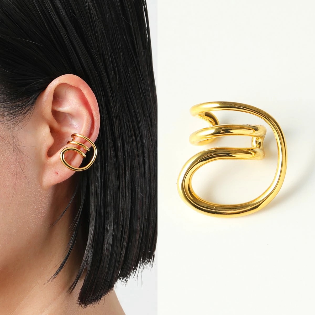Charlotte Chesnais シャルロットシェネ イヤーカフ Round Trip Ear Cuff 21BO107VER レディース イヤカフ 片耳販売 アクセサリー VERMEIL