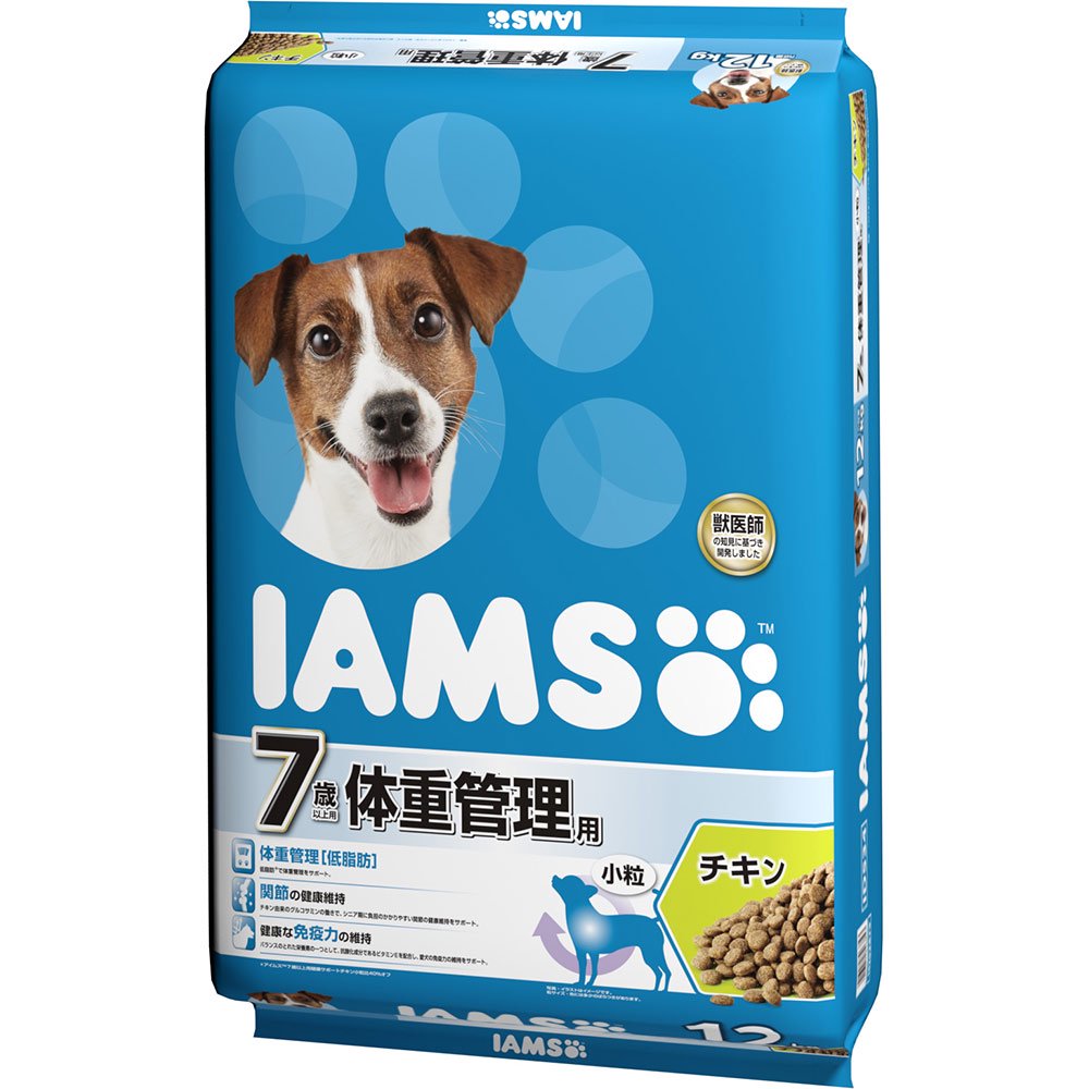 ドッグフード　７歳以上用　体重管理用　チキン　小粒　１２ｋｇ　お一人様１点限り　ＣＲＣ45―05―40―01―30