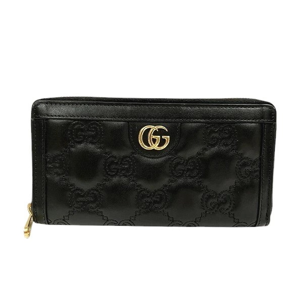 グッチ GGマトラッセ ジップアラウンドウォレット 723784 長財布 ユニセックス 【中古】