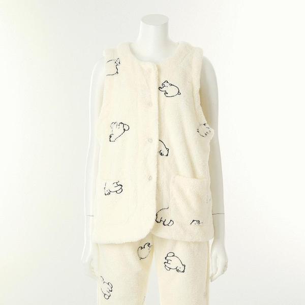 ホッキョクグマ 冬用室内着ベスト VEV4967WCRCSG